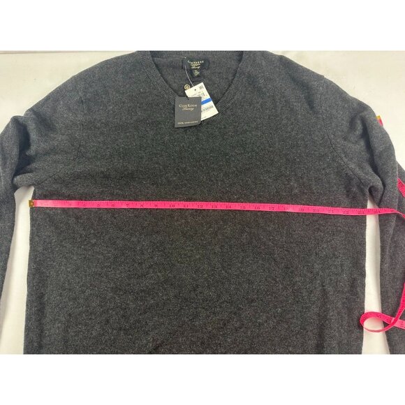 NWT Club Room Luxury 100% Cashmere Men's V Neck Sweater Gray Size XL - Picture 5 of 6